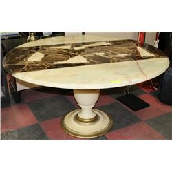 ONYX  / ALIBASTER ROUND TABLE MADE IN MEXICO