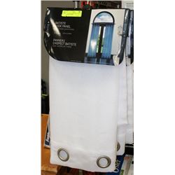 SET OF 4 DRAPERY PANELS (EACH IS 54 X 86) - WHITE