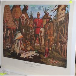 "TRADING WITH THE ASSINIBOINES" PRINT