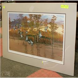 SIGNED CANADIAN GEESE PRINT BY PHILIP CROWE