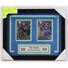 Image 1 : THE SEDINS  HOCKEY CARDS COLLECTION FRAMED