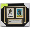 Image 1 : MARIO LEMIEUX  HOCKEY CARDS COLLECTION FRAMED