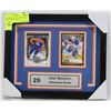 Image 1 : LEON DRAISAITL HOCKEY CARDS COLLECTION FRAMED
