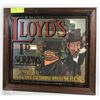 Image 1 : SMOKE LLOYDS TOBACCO MIRRORED  SIGN