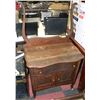 Image 1 : ANTIQUE VANITY TABLE ON WHEELS
