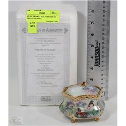 MUSIC TRINKET BOX "DREAMS TO TREASURE" #6862