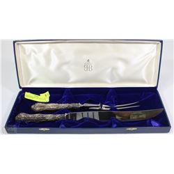 BIRKS JEWELERS SILVER PLATED CARVING SET