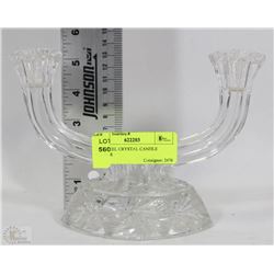 PINWHEEL CRYSTAL CANDLE HOLDER