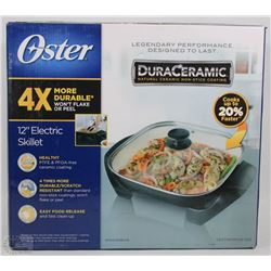 OSTER 12" ELECTRIC SKILLET WITH DURACERAMIC