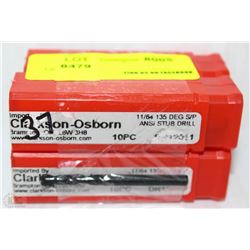 LOT OF 4 CLARKSON-OSBORN 11/64 135 DEG S/P ANSI