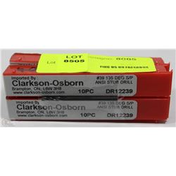 LOT OF 40 CLARKSON-OSBORN #39 135 DEG S/P ANSI