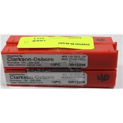 LOT OF 40 CLARKSON-OSBORN #35 135 DEG S/P ANSI