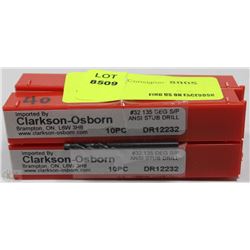 LOT OF 40 CLARKSON-OSBORN #32 135 DEG S/P ANSI
