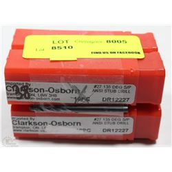 LOT OF38 CLARKSON-OSBORN #27 135 DEG S/P ANSI