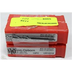 LOT OF 40 CLARKSON-OSBORN #18 135 DEG S/P ANSI