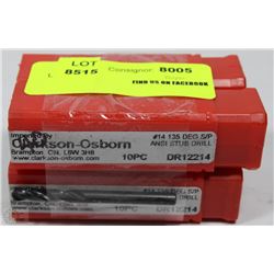 LOT OF 40 CLARKSON-OSBORN #14 135 DEG S/P ANSI