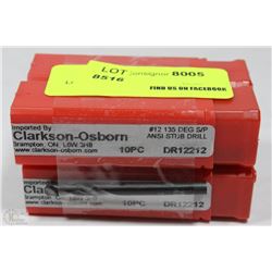 LOT OF 40 CLARKSON-OSBORN #12 135 DEG S/P ANSI