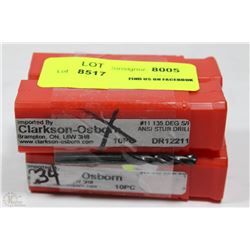 LOT OF 34 CLARKSON-OSBORN #11 135 DEG S/P ANSI