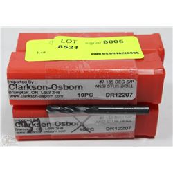 LOT OF 37 CLARKSON-OSBORN #7 135 DEG S/P ANSI