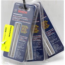 LOT OF 3 BOSCH WOODRAZOR MICROGRAIN CARBIDE PLANER