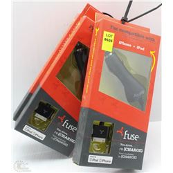 LOT OF THREE 12V CAR CHARGERS