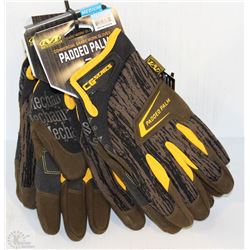 3 PAIRS OF MECHANIXWEAR PADDED PALM WORK GLOVES