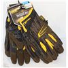Image 1 : 3 PAIRS OF MECHANIXWEAR PADDED PALM WORK GLOVES