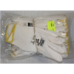 LOT OF 12 NORTH LIGHT TASK PLUS WORK GLOVES