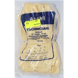 ANSELL TECHNICIANS #390 UNLINED 12" 17MIL RUBBER