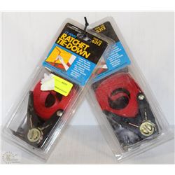 LOT OF TWO 12FT RATCHET TIE-DOWN STRAPS