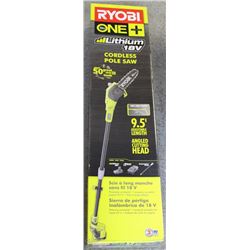 NEW RYOBI ONE+ LITHIUM 18V CORDLESS POLE SAW