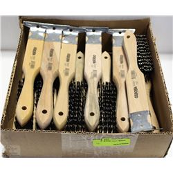 BOX OF OSBORN WIRE BRUSH/SCRAPERS