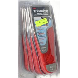 LOT OF FOUR 3M THINSULATE THERMAL INSOLES