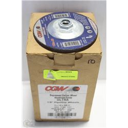 CASE OF CGW DEPRESSED CENTER WHEEL ALUMINUM OXIDE