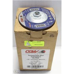 CASE OF CGW DEPRESSED CENTER WHEEL ALUMINUM OXIDE