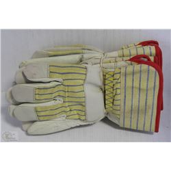 3 PAIRS OF WORK GLOVES