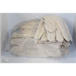 12 PAIRS OF LARGE STRING KNIT HOT MILL GLOVES