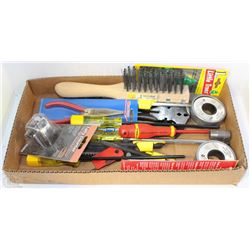 BOX OF ASSORTED ITEMS INCL WESTWARD FLAT NOSE