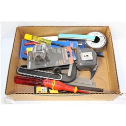 BOX OF ASSORTED ITEMS INCL WESTWARD FLAT NOSE