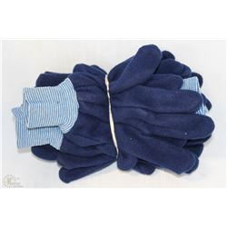 5 PAIRS OF WORK KING JOMAC FLEECE GLOVES