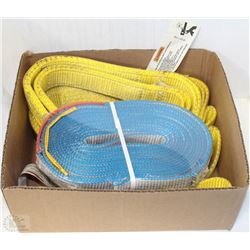 BOX OF 2 ASSORTED TIE DOWN SLINGS