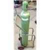Image 1 : LARGE 200 SIZE OXYGEN CYLINDER WITH CART