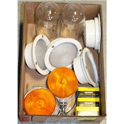 BOX OF ASSORTED LIGHTS