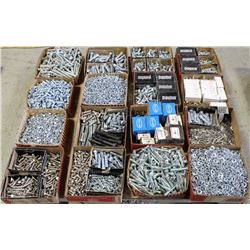 PALLET OF ASSORTED FASTENERS