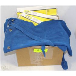 BOX OF WELDING APRONS