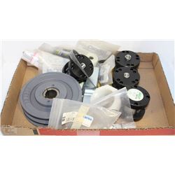 FLAT OF RIDGID PARTS, DUAL FLY WHEEL BY BROWNING,