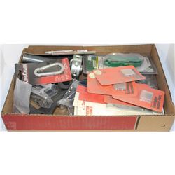 BOX WITH PORTER CABLE AND GREENLEE PARTS, SPARK