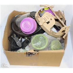 BOX OF ASSORTED CHEMICAL FILTERS/CARTRIDGES