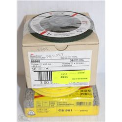 LOT OF 3M GREEN CORPS DEPRESSED CENTER WHEEL AND