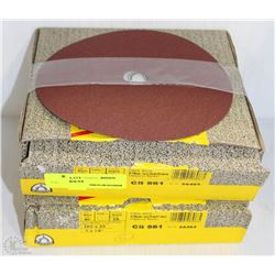 2 CASES OF KLINGSPOR 80 GRAIN 7X7/8" FIBRE DISCS